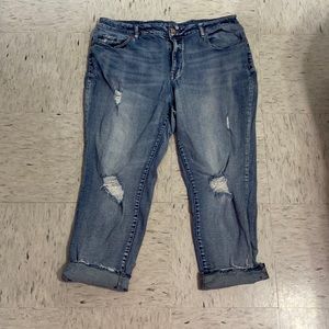 20w distressed capris light blue eyed babies